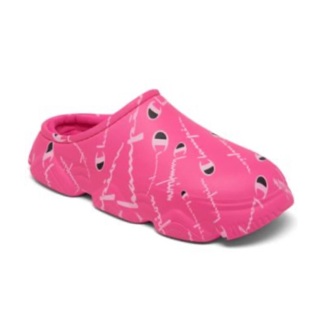Champion Girls Pink Warped Clogs(Size 13)